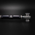 Suspension Secrets rear camber arm, black body with engraved logo and rod end on black - Suspension Secrets Thumbnail