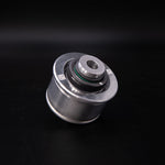 Suspension Secrets solid front control arm bush, angled view on a dark background - Suspension Secrets Thumbnail