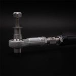 Suspension Secrets rear toe arm, close-up of the Fluro rod end and stud - Suspension Secrets Thumbnail