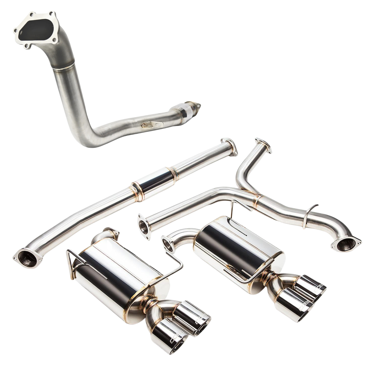 COBB Tuning Turbo-Back Exhaust with Korsh Downpipe - Subaru STI (GRB/GVB/VAB) / WRX (GR/GV) 11-14
