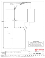 Brembo wheel clearance drawing for the 380mm front GT kit (1Nx.9081) - Brembo Thumbnail