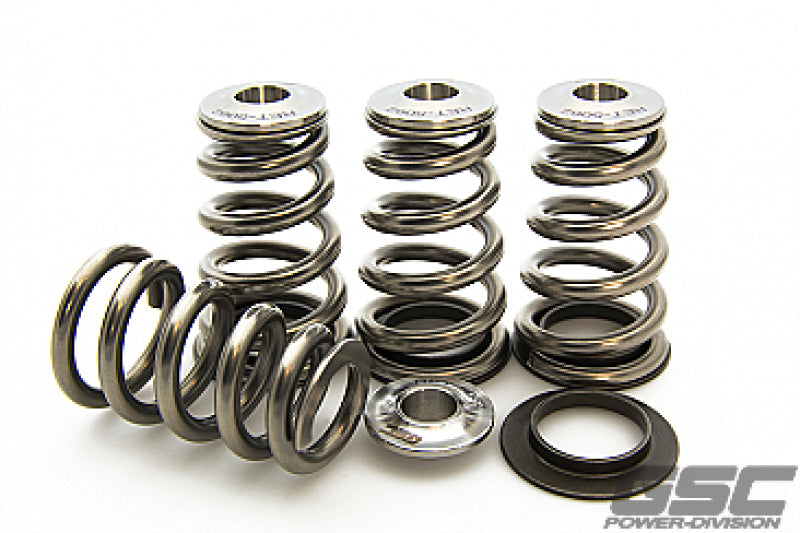 GSC Power-Division Extreme Pressure Conical Valve Spring & Titanium Retainer Kit - Mitsubishi 4G63T