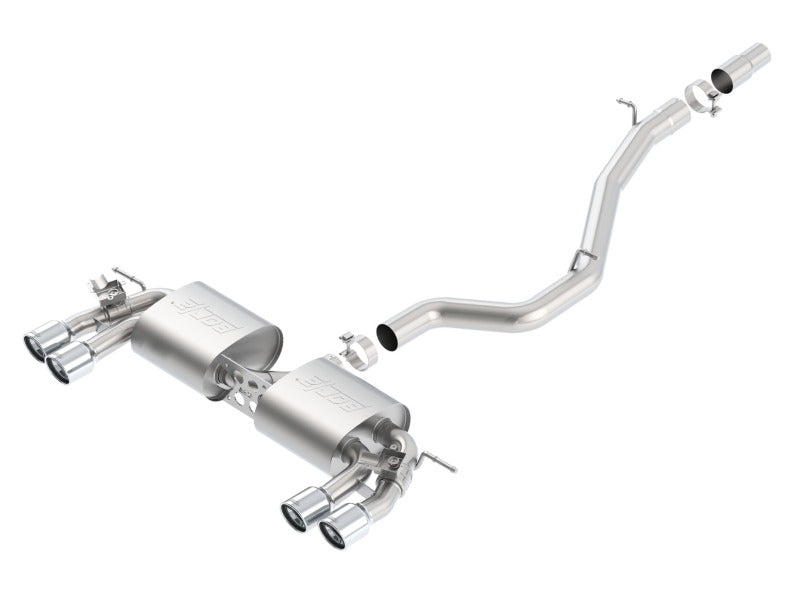 Borla Cat-Back Exhaust - Volkswagen Golf R (Mk7) - S-Type 3in Quad Tip - Image 2