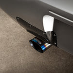 COBB blued titanium exhaust tip – Subaru Impreza WRX/STI GD – installed under rear bumper with carbon shield - Cobb Tuning Thumbnail