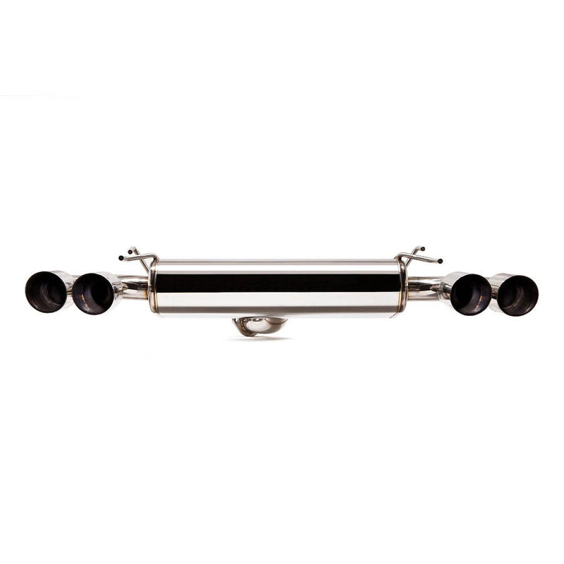 COBB stainless cat-back exhaust – Subaru Impreza WRX/STI hatch – full system, rear view with quad tips - Cobb Tuning