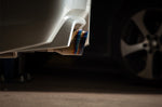COBB titanium cat-back exhaust – Subaru WRX STI sedan – tips from a low side angle - Cobb Tuning Thumbnail