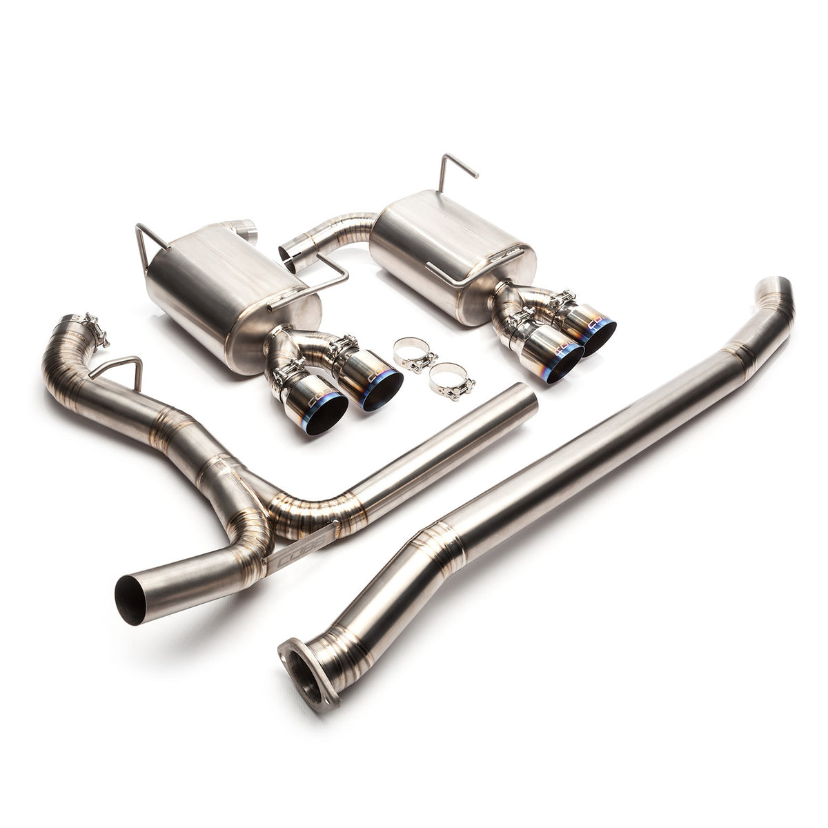 COBB titanium cat-back exhaust – Subaru WRX STI sedan – full system with pipes, mufflers and clamps
