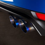 COBB blued titanium exhaust tip kit – Subaru WRX STI hatch – right-side tips close-up - Cobb Tuning Thumbnail