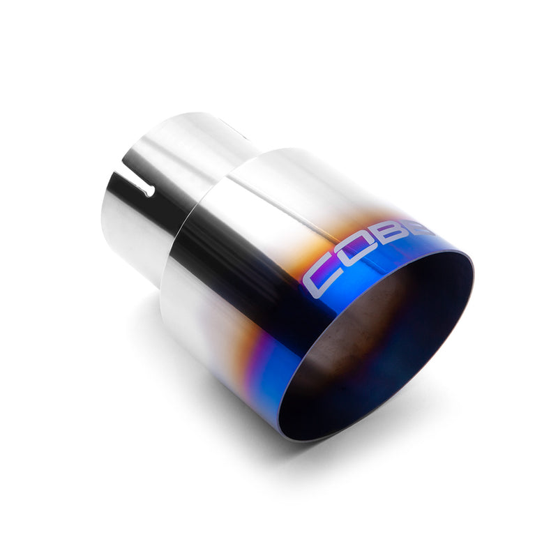 COBB blued titanium exhaust tip kit – single blued tip with COBB logo - Cobb Tuning