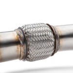 COBB stainless cat-back exhaust – Subaru WRX/STI sedan – braided flex joint close-up - Cobb Tuning Thumbnail