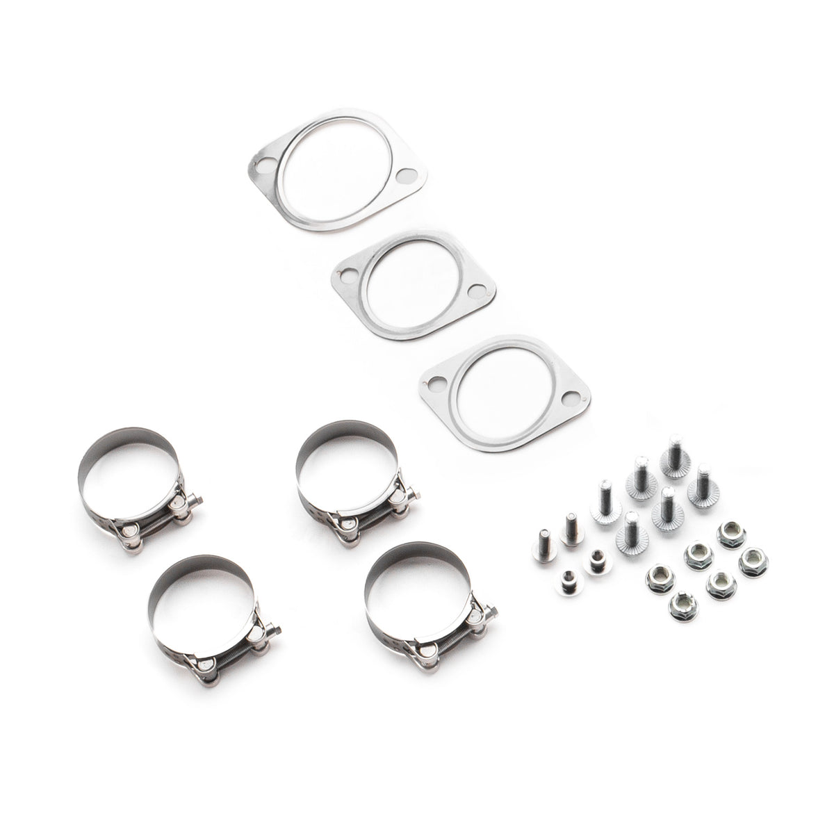 COBB cat-back exhaust hardware kit – Subaru WRX VB – T-bolt clamps, gaskets, bolts and nuts
