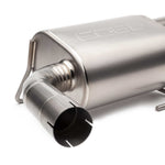 COBB titanium cat-back exhaust – Subaru WRX VB – muffler inlet bend close-up - Cobb Tuning Thumbnail