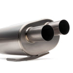 COBB titanium cat-back exhaust – Subaru WRX VB – muffler dual outlets close-up - Cobb Tuning Thumbnail