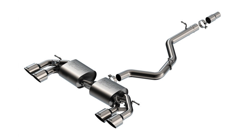 Borla Cat-Back Exhaust - Volkswagen Golf R (Mk8) - S-Type 3in Quad Tip