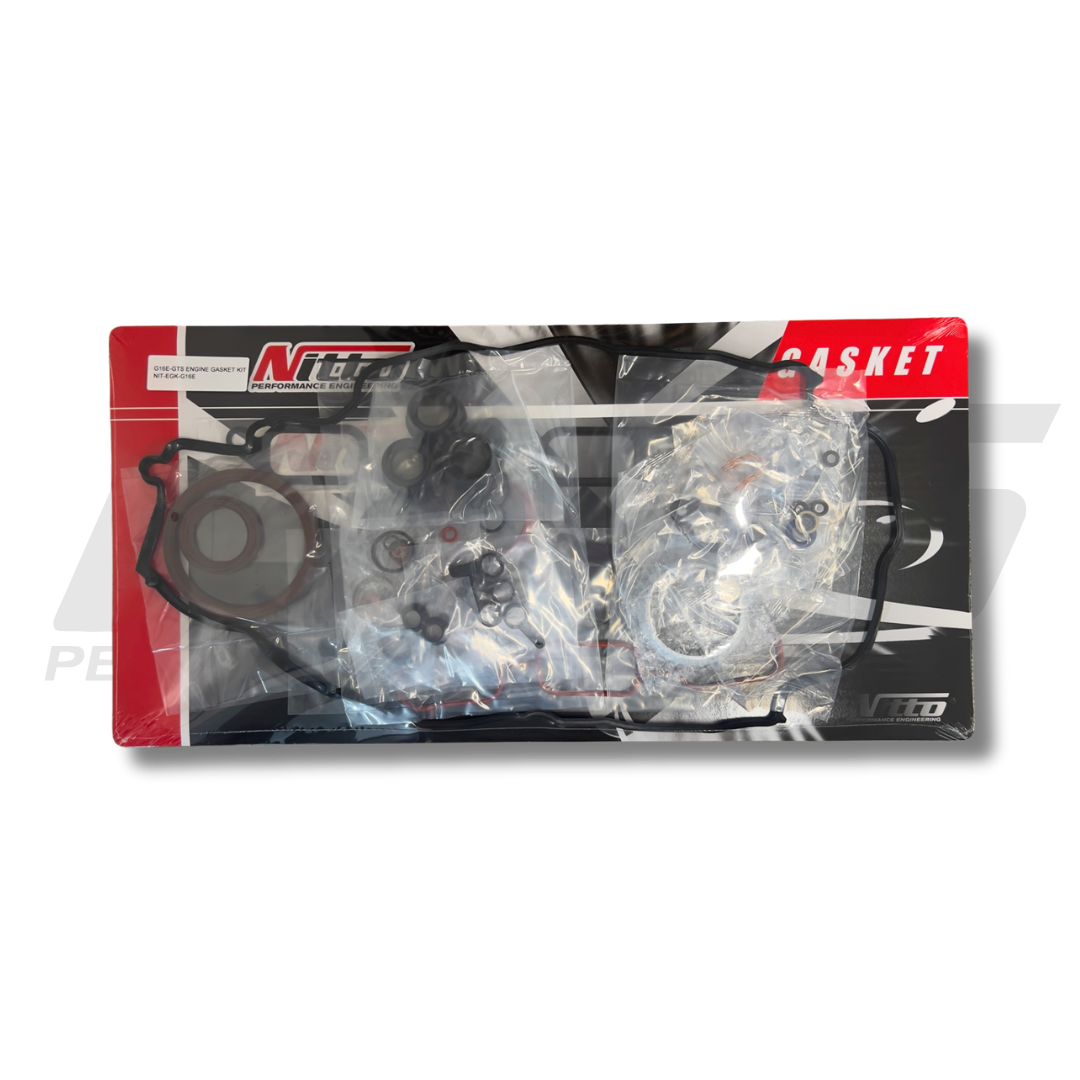 Nitto G16E-GTS engine gasket kit laid out