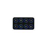 AEM EV 8 Button Keypad - Universal - CAN Based Programmable Backlighting