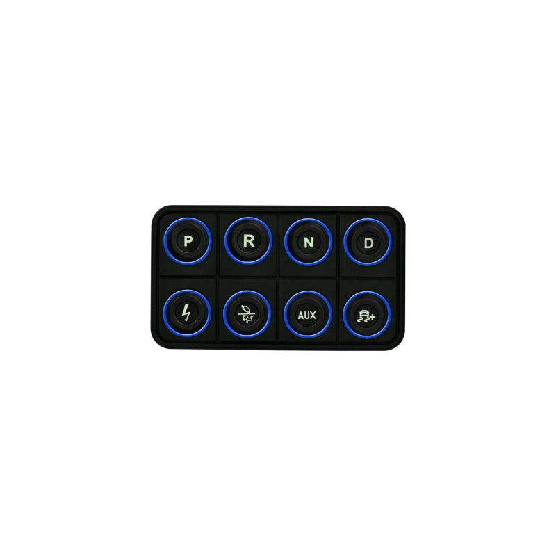 AEM EV 8 Button Keypad - Universal - CAN Based Programmable Backlighting - AEM Electronics