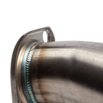 COBB downpipe – Mitsubishi Lancer Evolution X – rear flange weld close-up - Cobb Tuning Thumbnail