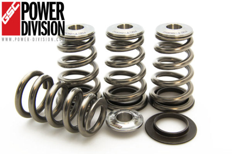 GSC Power-Division High Pressure Single Conical Valve Spring & Titanium Retainer Kit - Mitsubishi 4B11T