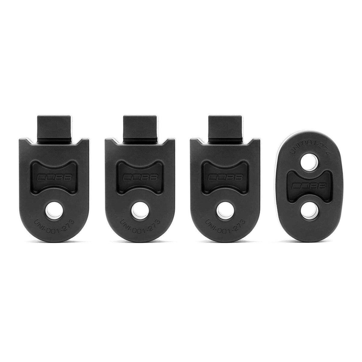 COBB exhaust hanger kit – Mazda3 MPS BK – four polyurethane hangers front view