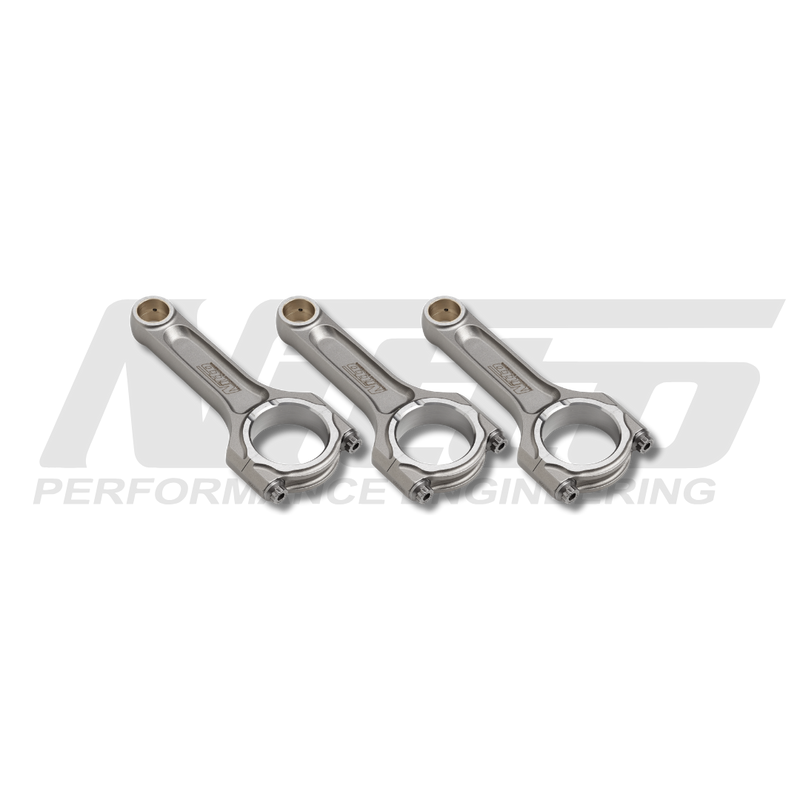 Nitto V2 I-beam connecting rods for the Toyota G16E-GTS, set of 3 with ARP bolts and CHE pin bushes - Nitto