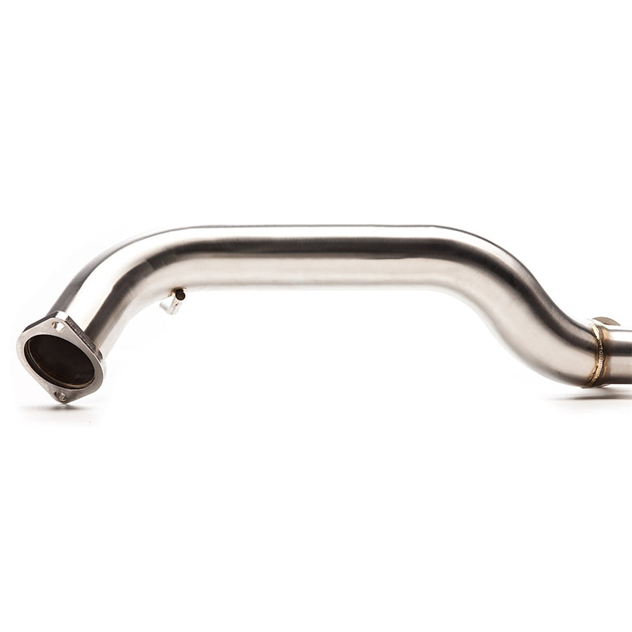 COBB cat-back exhaust – Mazda3 MPS BL – forward section and flange close-up