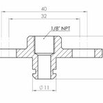 GFB OEM Fuel Rail to 1/8" NPT Female Adaptor - Universal - Image 2 - GFB Thumbnail