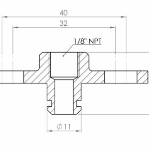 GFB OEM Fuel Rail to 1/8" NPT Female Adaptor - Universal - Image 2