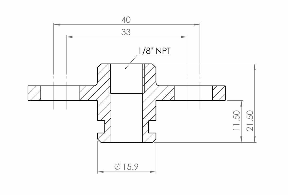 GFB OEM Fuel Rail to 1/8" NPT Female Adaptor - Universal - Image 2