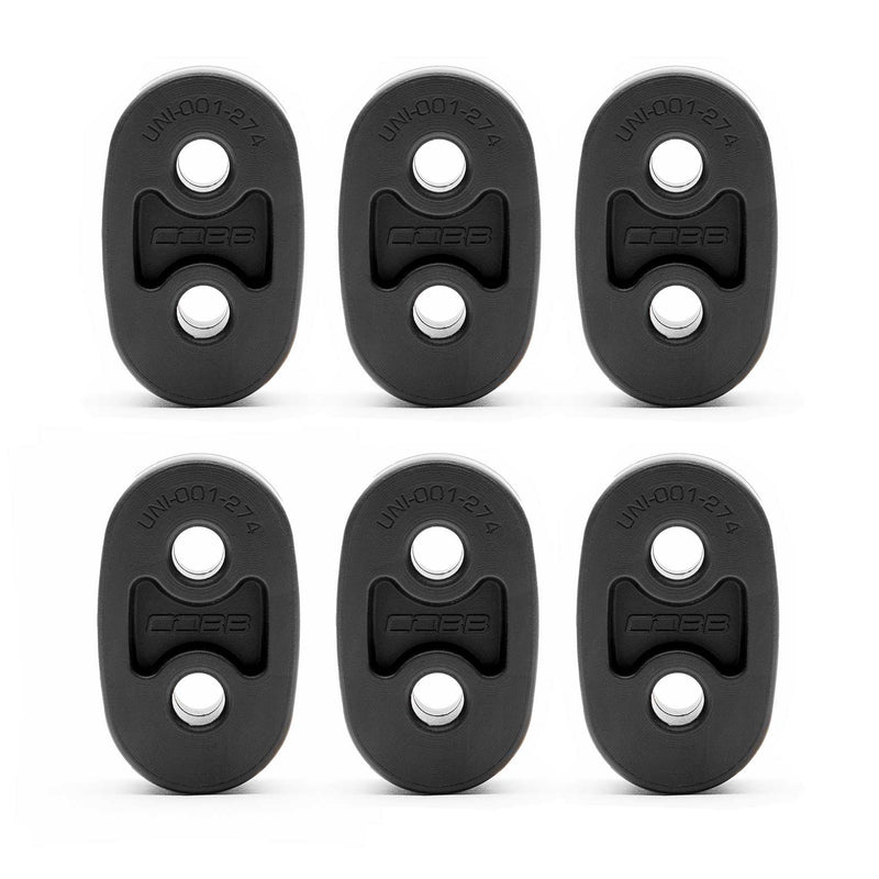 COBB exhaust hanger kit – Mazda6 MPS – six black two-hole polyurethane hangers - Cobb Tuning