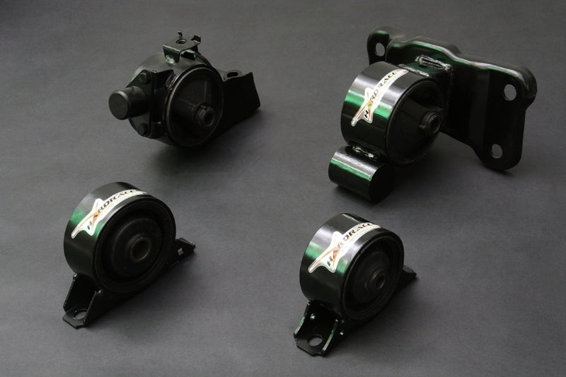 HARDRACE Hardened Engine Mount - Mitsubishi Lancer/Mirage MY97-00 - 4-Piece Kit, 1.8 MT Only - HARDRACE