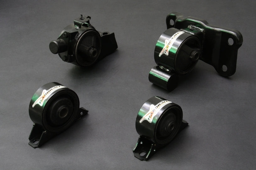 HARDRACE Hardened Engine Mount - Mitsubishi Lancer/Mirage MY97-00 - 4-Piece Kit, 1.8 MT Only