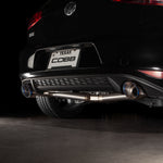 COBB titanium cat-back exhaust – Volkswagen Golf GTI Mk7 – rear view of black GTI with dual tips - Cobb Tuning Thumbnail