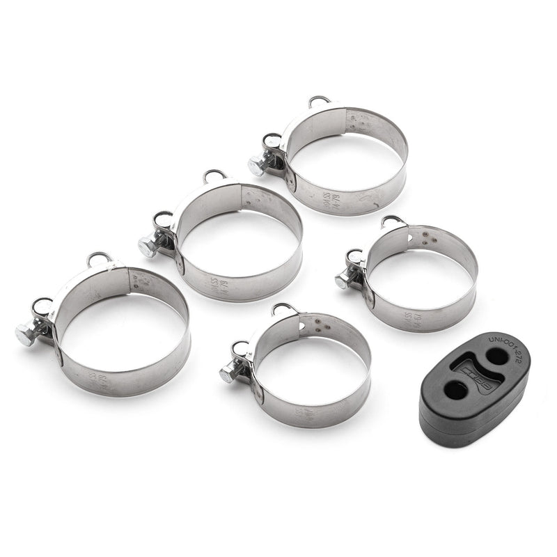 COBB titanium cat-back hardware kit – Volkswagen Golf GTI – five slip-joint clamps and rubber hanger - Cobb Tuning