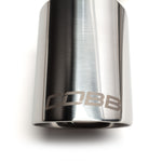 COBB stainless steel cat-back exhaust – Volkswagen Golf GTI Mk8 – 102mm tip with COBB logo close-up - Cobb Tuning Thumbnail