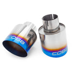 COBB titanium cat-back exhaust – Toyota 86 and Subaru BRZ – blued 114mm tips with COBB logo - Cobb Tuning Thumbnail