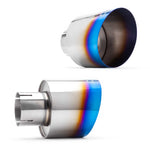 COBB titanium cat-back exhaust – Toyota 86 and Subaru BRZ – two blued tips, front and rear views - Cobb Tuning Thumbnail