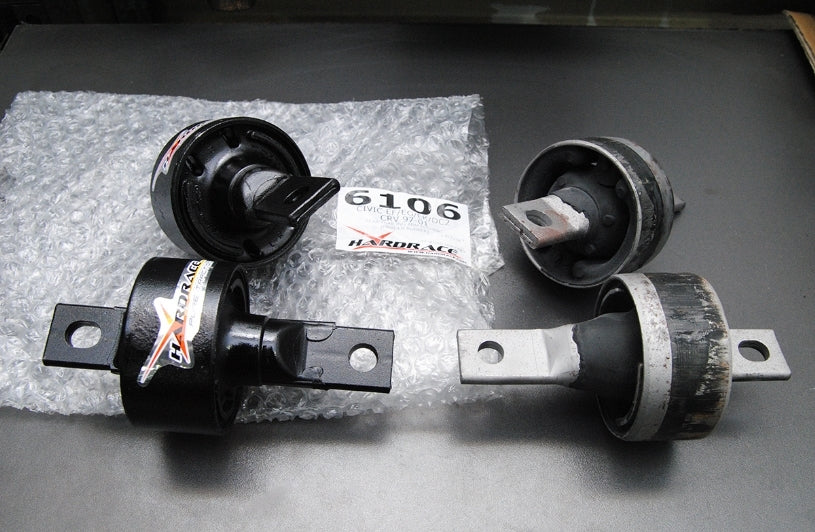 HARDRACE Rear Trailing Arm Bushing - Honda CR-V (RD1-RD3) / CRX (EF) / Integra (DC2) / Civic (EC/ED/EE/EF/EG/EH) - Hardened Rubber - Image 2