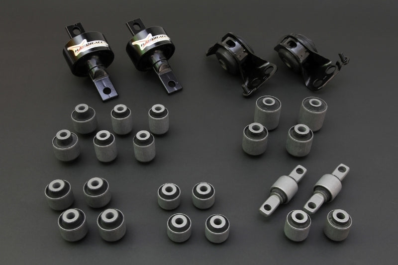 HARDRACE arm bushing complete set – Honda Civic (EG/EH/EJ) – full 26-piece kit laid out - Hardrace