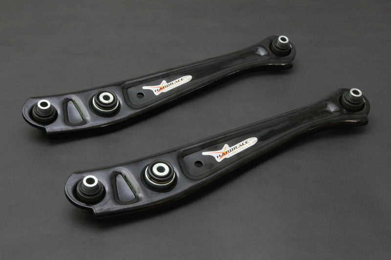 HARDRACE rear lower control arms – Honda Civic (EK/EJ/EM1) – black pillow ball pair - Hardrace