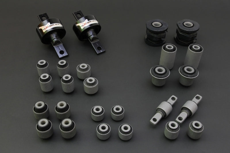 HARDRACE Arm Bushing Complete Set - Honda Civic (EK/EJ/EM1) - Hardened Rubber - Fits AUDM EK Civic - HARDRACE