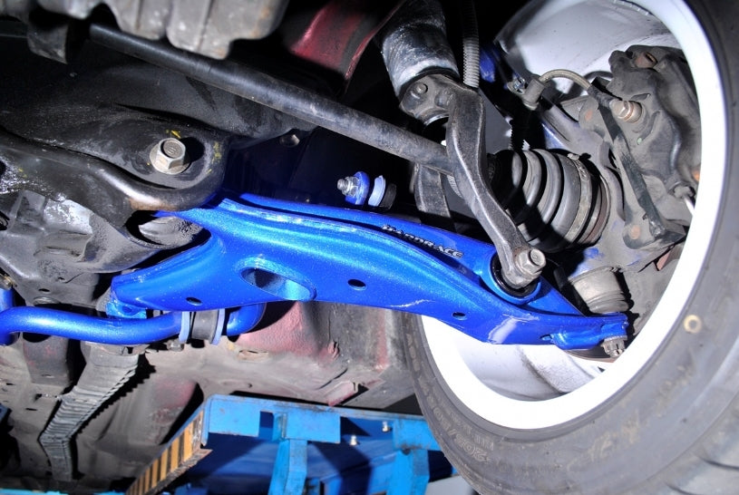 HARDRACE Front Lower Control Arm - Honda Civic (EK/EJ/EM1) - Hardened Rubber - OE Style/Blue - Image 2