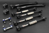 HARDRACE Rear Adjustable Arm Set (Trailing/Lateral) - Subaru Impreza WRX (GC/GF/GM/GD/GG) / Impreza WRX STI (GC/GF/GM/GD/GG) - Pillow Ball - Black