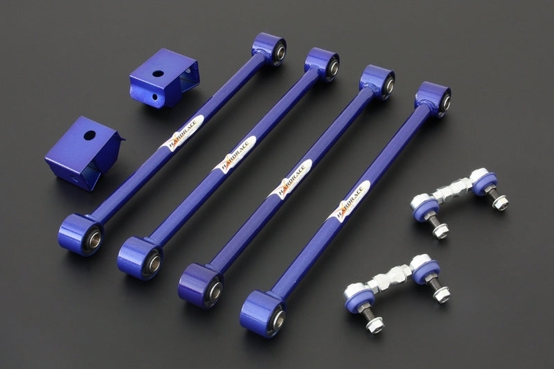 HARDRACE Rear Non-Adjustable Arm - Subaru Impreza WRX (GC/GF/GM) / Impreza WRX STI (GC/GF/GM) / Forester (SF) - Pillow Ball - 8-Piece Kit - HARDRACE
