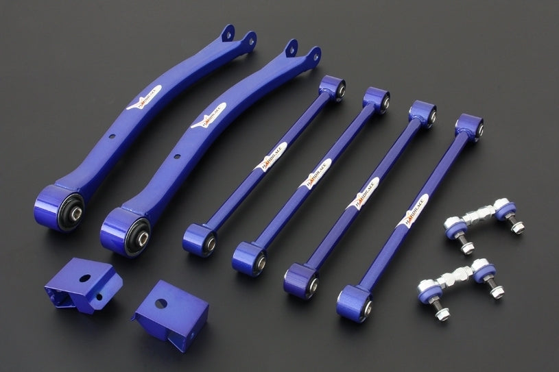 HARDRACE Rear Non-Adjustable Arm - Subaru Impreza WRX (GC/GF/GM) / Impreza WRX STI (GC/GF/GM) / Forester (SF) - Pillow Ball - 10-Piece Kit
