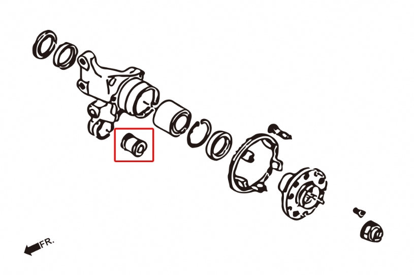 HARDRACE Rear Knuckle Bushing - Subaru Impreza WRX (GC/GF/GM/GD/GG) / Impreza WRX STI (GC/GF/GM/GD/GG) - Hardened Rubber - Image 2