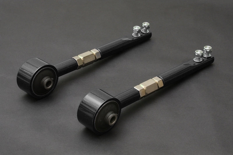 HARDRACE Heavy Duty Tension/Caster Rod - Nissan Skyline GTS-T (R32) / Cefiro (A31) / Silvia / 180SX / 200SX (S13) - Hardened Rubber - Black - HARDRACE