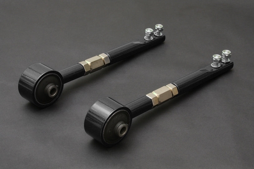 HARDRACE Heavy Duty Tension/Caster Rod - Nissan Skyline GTS-T (R32) / Cefiro (A31) / Silvia / 180SX / 200SX (S13) - Hardened Rubber - Black