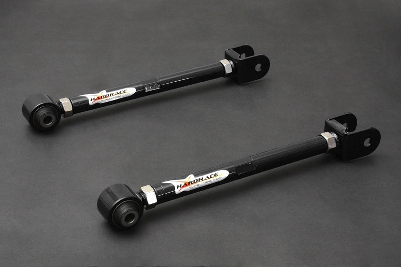 HARDRACE Rear Toe Control Arm - Nissan Skyline GTS-T (R33/R34) / Silvia / 180SX / 200SX (S14/S15) - Hardened Rubber - Black - HARDRACE