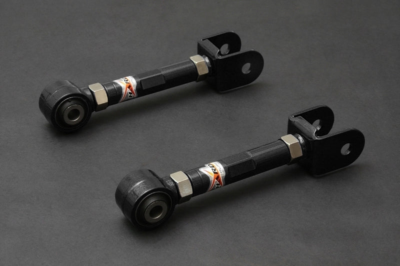 HARDRACE Rear Traction Rod - Nissan Skyline GTS-T (R32/R33/R34) / Skyline GT-R (R33/R34/R32) - Hardened Rubber - Black - HARDRACE